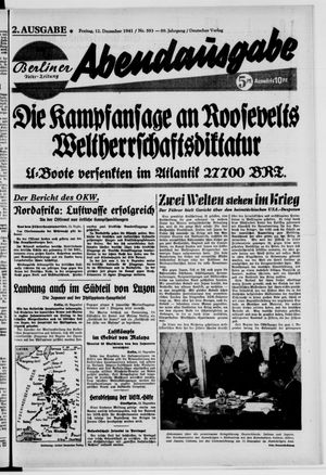Berliner Volks-Zeitung vom 12.12.1941