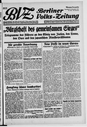 Berliner Volks-Zeitung vom 13.12.1941