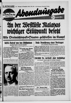 Berliner Volks-Zeitung vom 15.12.1941