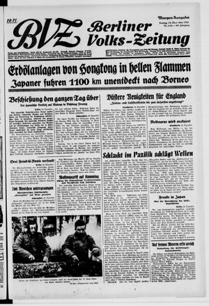 Berliner Volks-Zeitung vom 19.12.1941