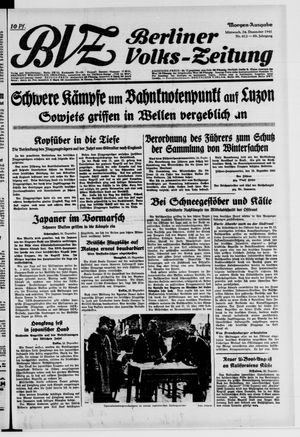 Berliner Volks-Zeitung vom 24.12.1941