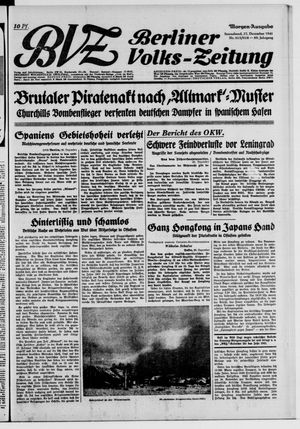Berliner Volks-Zeitung vom 27.12.1941