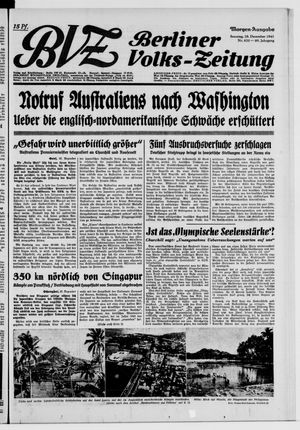 Berliner Volks-Zeitung vom 28.12.1941