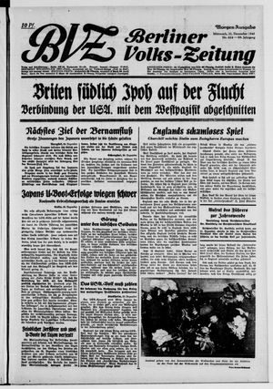 Berliner Volks-Zeitung vom 31.12.1941