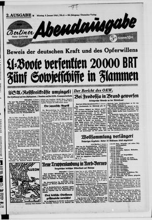 Berliner Volkszeitung on Jan 5, 1942