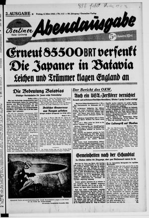 Berliner Volkszeitung vom 06.03.1942