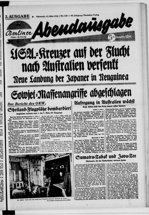 Berliner Volkszeitung on Mar 11, 1942