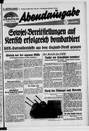 Berliner Volkszeitung vom 20.03.1942