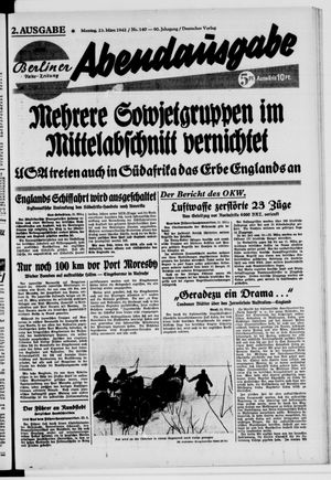 Berliner Volkszeitung vom 23.03.1942