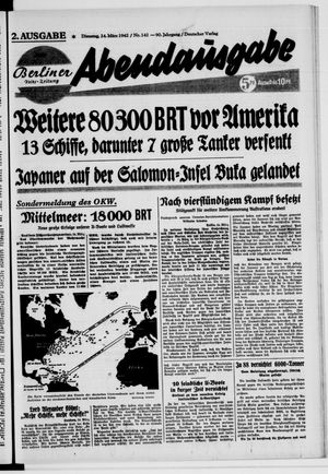 Berliner Volkszeitung vom 24.03.1942