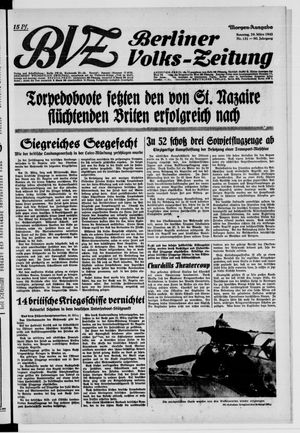 Berliner Volkszeitung vom 29.03.1942