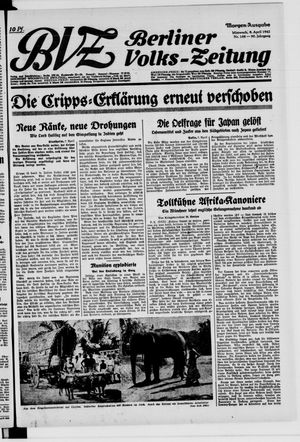 Berliner Volkszeitung on Apr 8, 1942