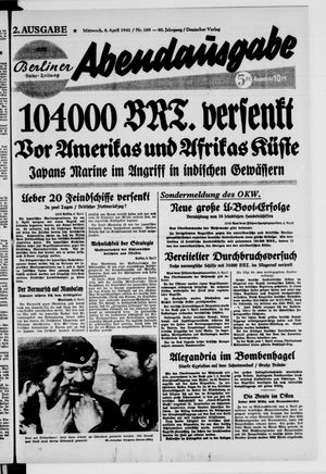 Berliner Volkszeitung on Apr 8, 1942