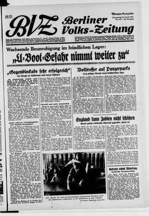 Berliner Volkszeitung vom 23.04.1942