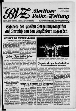 Berliner Volkszeitung vom 01.05.1942