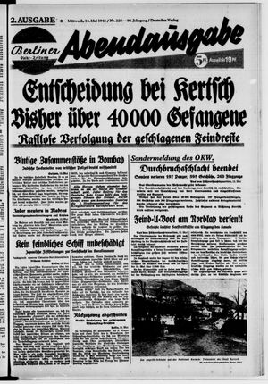 Berliner Volkszeitung on May 13, 1942