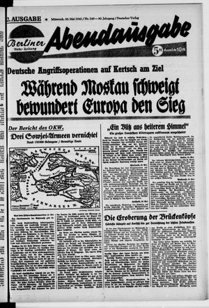 Berliner Volkszeitung vom 20.05.1942