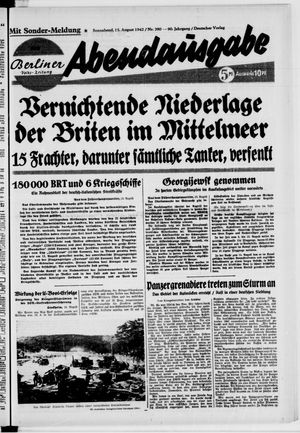 Berliner Volkszeitung vom 15.08.1942