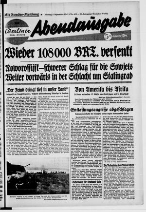 Berliner Volkszeitung vom 07.09.1942