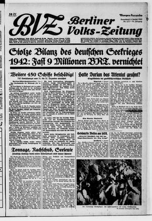 Berliner Volkszeitung vom 02.01.1943