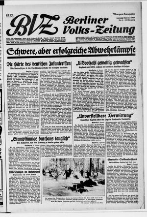 Berliner Volkszeitung vom 03.01.1943