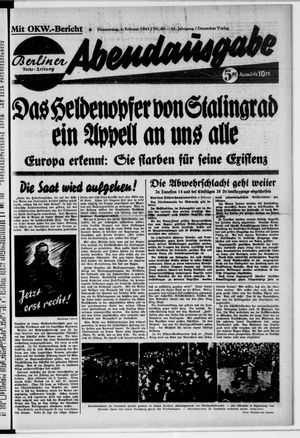 Berliner Volks-Zeitung vom 04.02.1943
