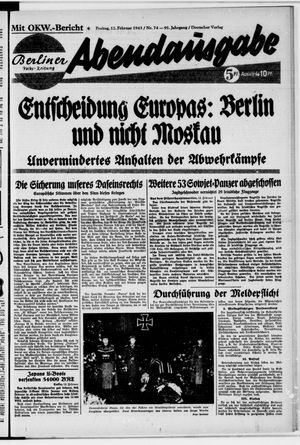Berliner Volkszeitung vom 12.02.1943
