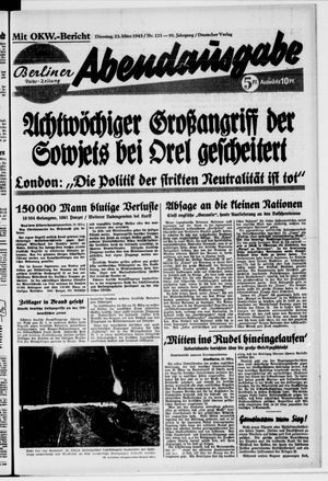 Berliner Volkszeitung vom 23.03.1943
