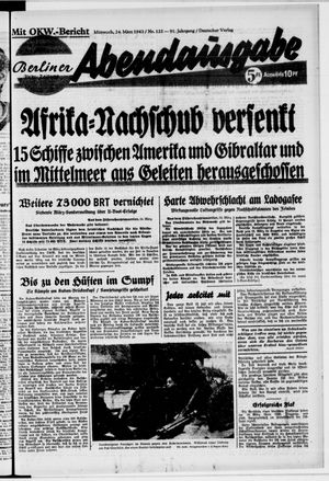 Berliner Volkszeitung vom 24.03.1943