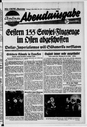 Berliner Volkszeitung vom 07.05.1943