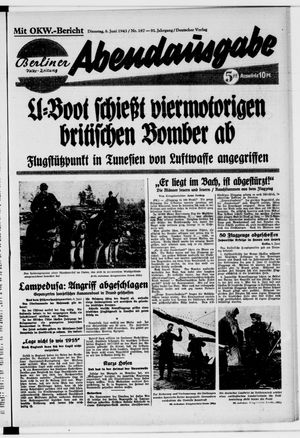 Berliner Volkszeitung vom 08.06.1943