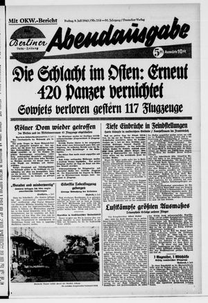 Berliner Volkszeitung vom 09.07.1943