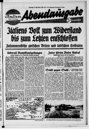 Berliner Volkszeitung vom 12.07.1943