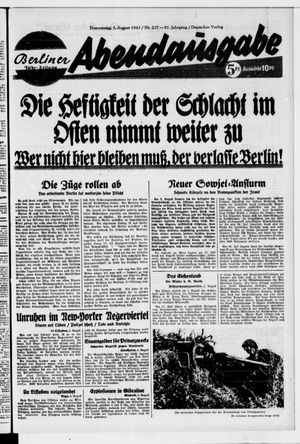 Berliner Volkszeitung vom 05.08.1943