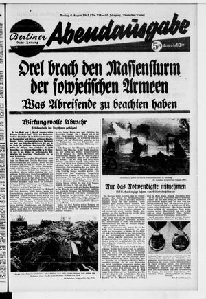 Berliner Volkszeitung vom 06.08.1943