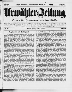 Volks-Zeitung vom 07.01.1853