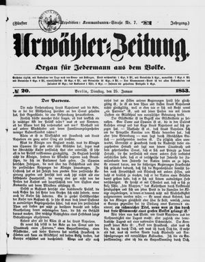 Volks-Zeitung on Jan 25, 1853