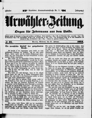 Volks-Zeitung vom 23.02.1853