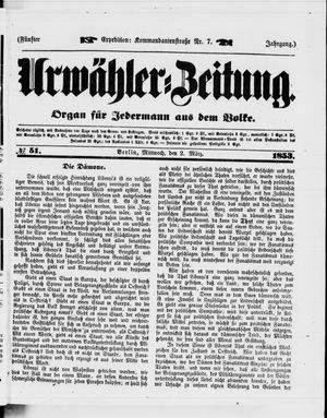 Volks-Zeitung on Mar 2, 1853