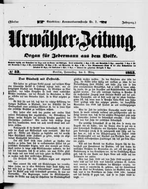 Volks-Zeitung on Mar 3, 1853