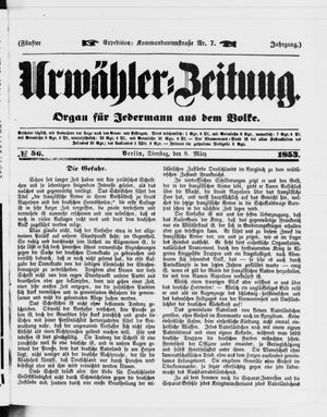Volks-Zeitung vom 08.03.1853