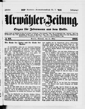 Volks-Zeitung vom 16.03.1853