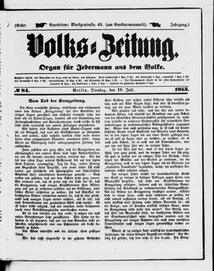 Volks-Zeitung on Jul 19, 1853