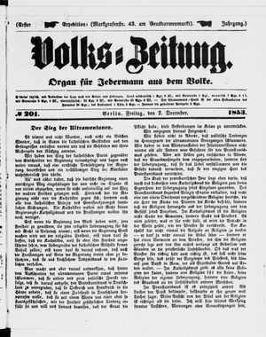 Volks-Zeitung on Dec 2, 1853