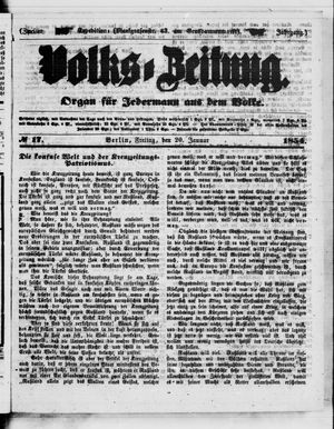 Volks-Zeitung on Jan 20, 1854