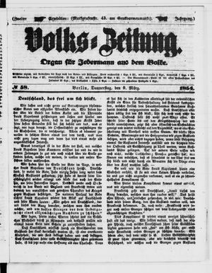 Volks-Zeitung on Mar 9, 1854