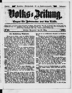 Volks-Zeitung on Mar 25, 1854
