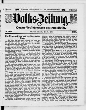 Volks-Zeitung vom 09.05.1854
