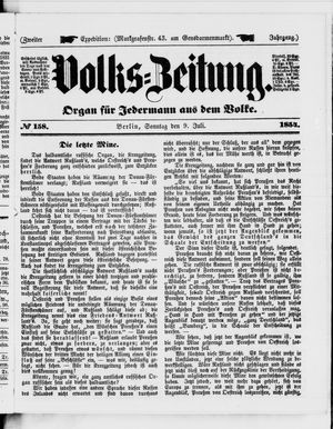 Volks-Zeitung vom 09.07.1854