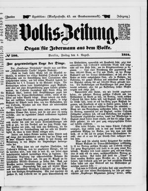 Volks-Zeitung vom 04.08.1854